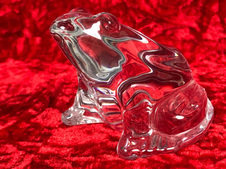 JUST ADDED - Baccarat France Crystal Frog Figurine 4W X 3D X 2.5H (MOE) [Photo 5]