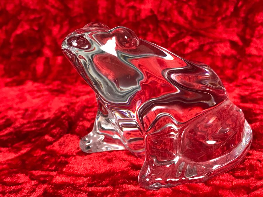 JUST ADDED - Baccarat France Crystal Frog Figurine 4W X 3D X 2.5H (MOE) [Photo 6]