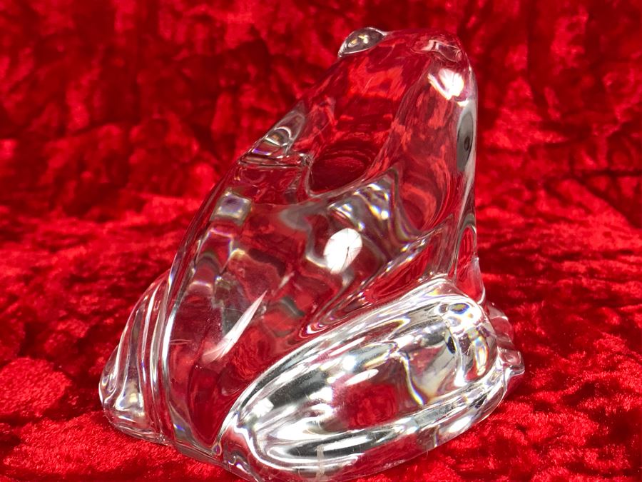 baccarat glass frog