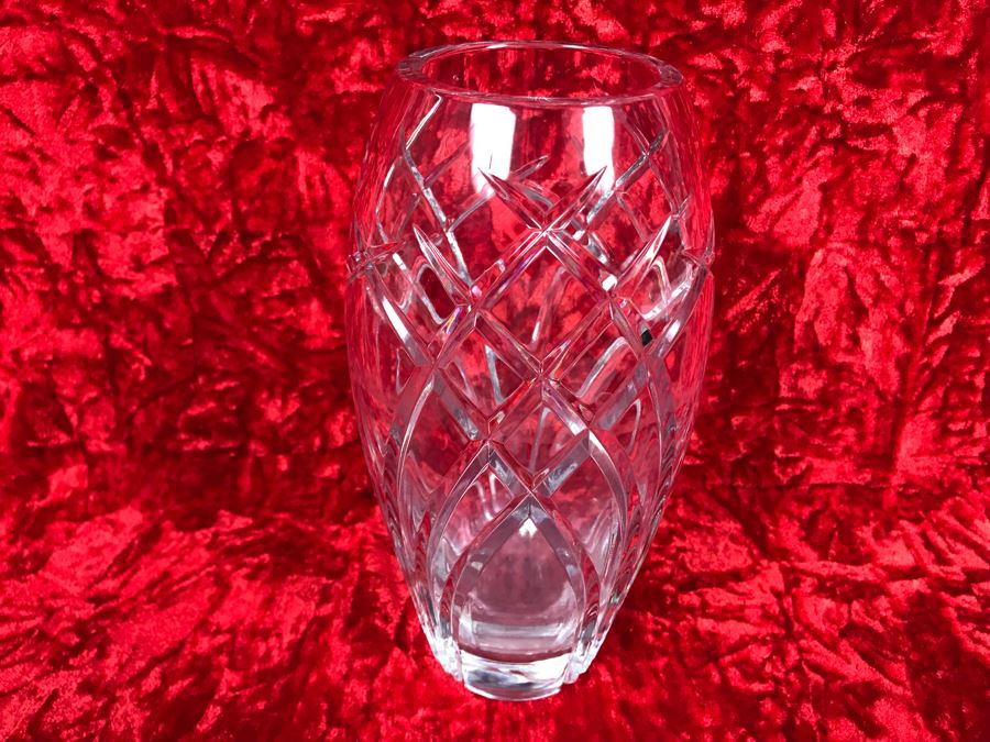 JUST ADDED - Rogaska Cut Crystal Vase 8.25H (MOE) [Photo 3]