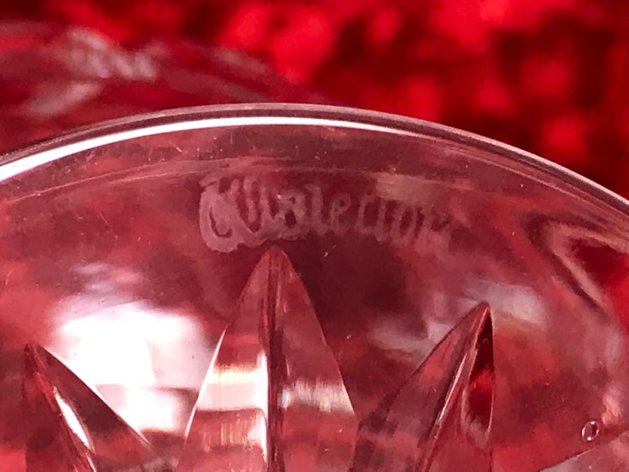 JUST ADDED - Set Of Three Waterford Crystal Brandy Glasses Stemware Kylemore Cut 5 1/4H X 2 5/8W Replacements Value $299 (MOE) [Photo 5]