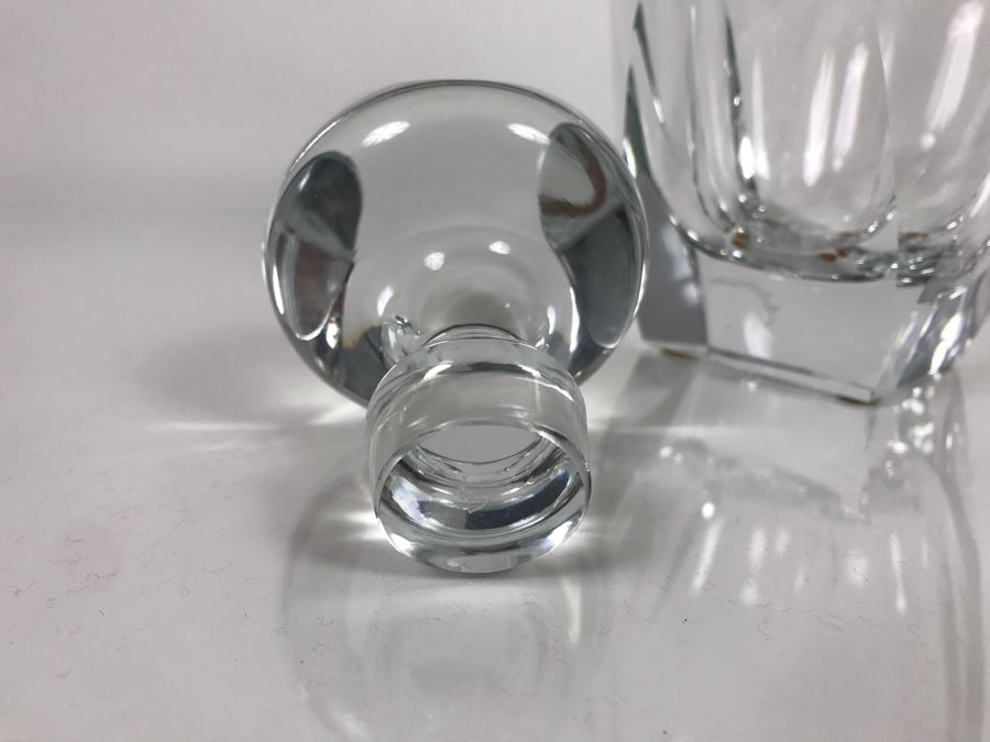 JUST ADDED - Vintage Mid-Century Modern Moser Hand Blown Bar Crystal Liquour Decanter Made In Czechoslovakia 11.5H Retails New $965 (MOE) [Photo 8]
