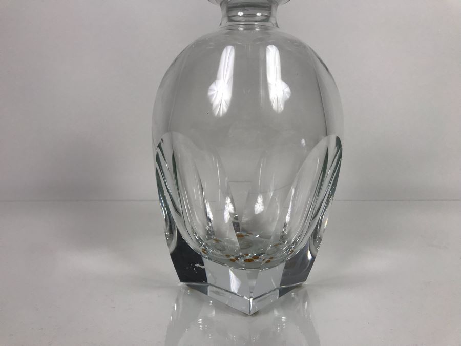 JUST ADDED - Vintage Mid-Century Modern Moser Hand Blown Bar Crystal Liquour Decanter Made In Czechoslovakia 11.5H Retails New $965 (MOE) [Photo 6]