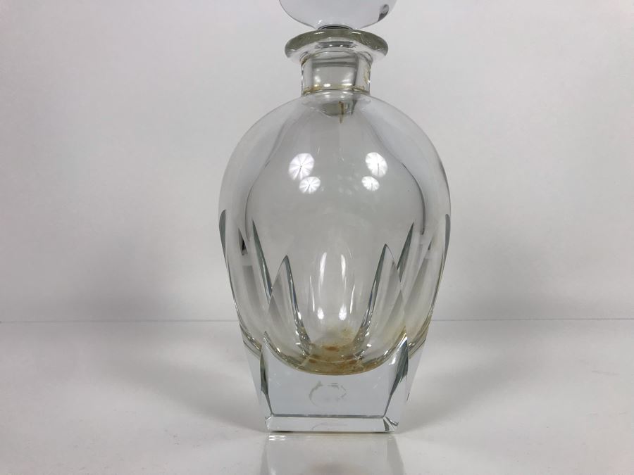 JUST ADDED - Vintage Mid-Century Modern Moser Hand Blown Bar Crystal Liquour Decanter Made In Czechoslovakia 11H Retails New $965 (MOE) [Photo 2]