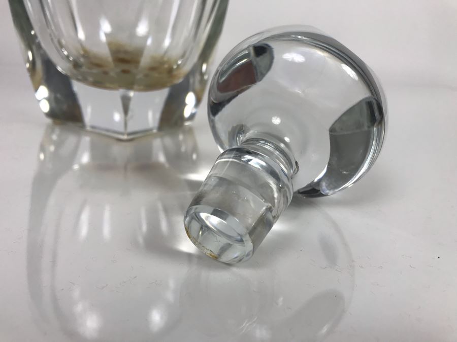 JUST ADDED - Vintage Mid-Century Modern Moser Hand Blown Bar Crystal Liquour Decanter Made In Czechoslovakia 11H Retails New $965 (MOE) [Photo 4]