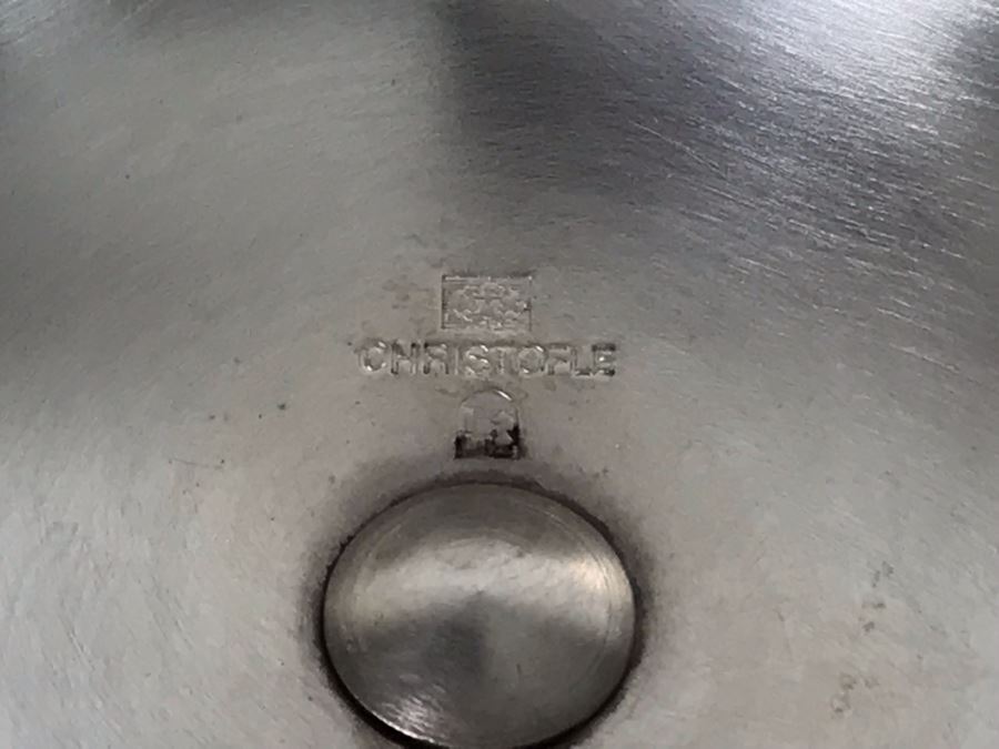 JUST ADDED - (1) Vintage Christofle Figural Naked Man Grape Motif Stem Silverplate Goblet 5.5W X 9.25H (MOE) [Photo 14]