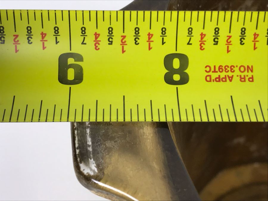 JUST ADDED - Hand Signed Lesley Roy Gold Wine Champagne Ice Bucket Handmade New Haven, CT 9W X 8H (MOE) [Photo 7]