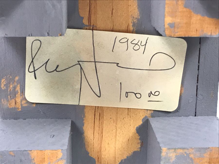 JUST ADDED - Signed Ray Jacobs (1928-2010) California Artist Wooden Art ...