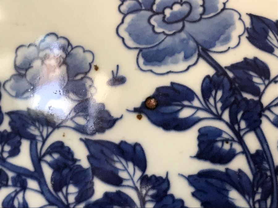 JUST ADDED - Pair Of LARGE Antique Chinese Porcelain Ginger Jars With Lids 24H X 14W (MOE) [Photo 5]