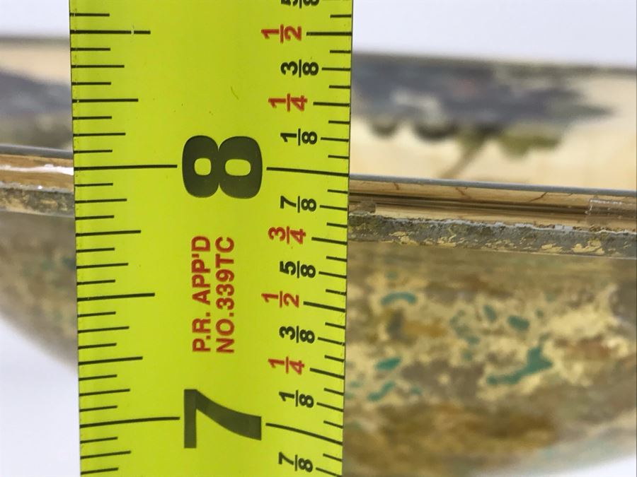 JUST ADDED - Hand-Signed Lesley Roy Footed Centerpiece Bowl Grape Motif 16R X 8H (MOE) [Photo 11]