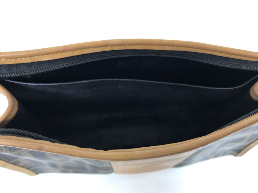 JUST ADDED - Vintage Fendi Italy Leather Cosmetic Bag 9W X 3D X 5H (MOE) [Photo 8]