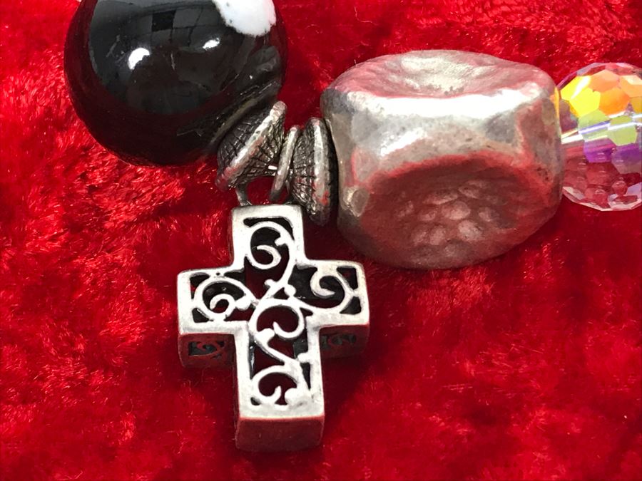 JUST ADDED - Sterling Silver Charm Bracelet 58.7g (MOE) [Photo 3]