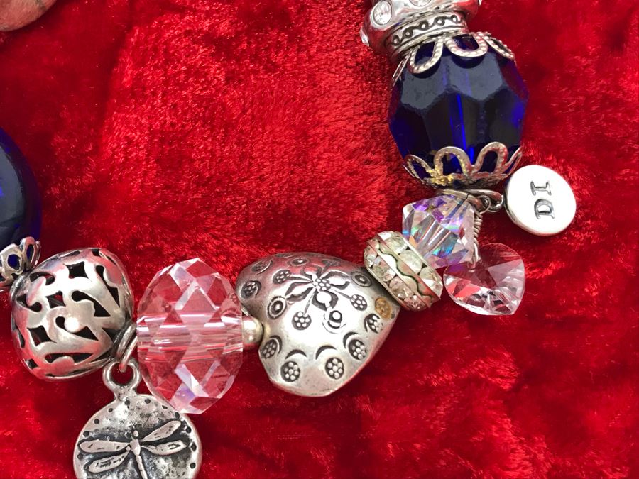 JUST ADDED - Sterling Silver Charm Bracelet 61.2g (MOE) [Photo 5]