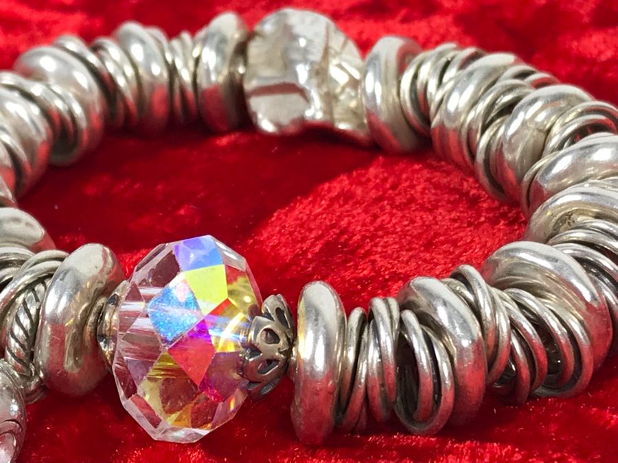 JUST ADDED - Sterling Silver Charm Bracelet 71.1g (MOE) [Photo 7]