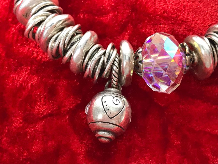 JUST ADDED - Sterling Silver Charm Bracelet 71.1g (MOE) [Photo 4]