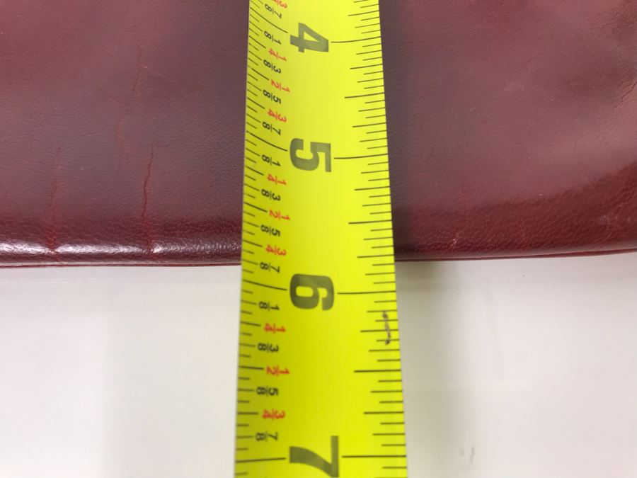 JUST ADDED - Vintage Charles Jourdan Leather Clutch Handbag 10W X 5.5H [Photo 8]