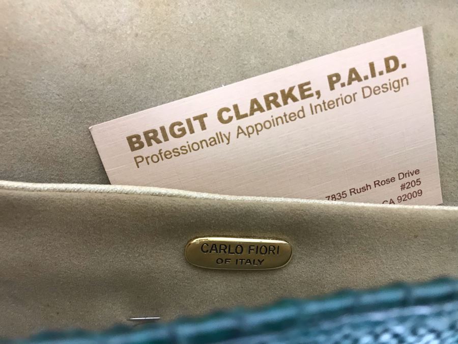 JUST ADDED - Vintage Carlo Fiori Italy Leather Handbag 12 X 8 [Photo 7]