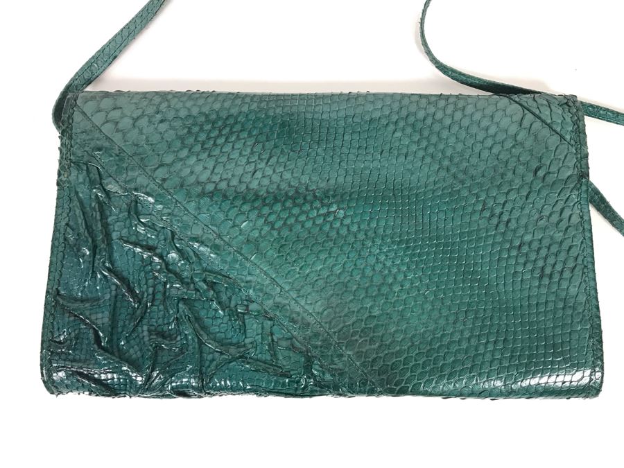 JUST ADDED - Vintage Carlo Fiori Italy Leather Handbag 12 X 8 [Photo 5]