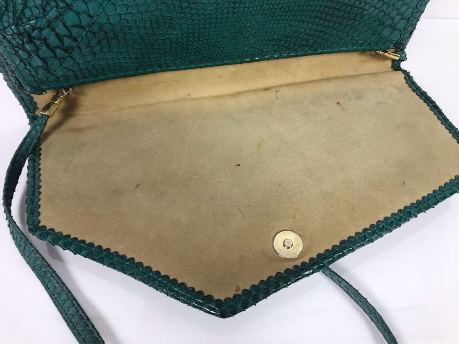 JUST ADDED - Vintage Carlo Fiori Italy Leather Handbag 12 X 8 [Photo 6]