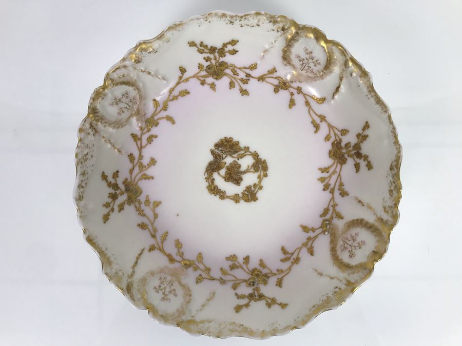 JUST ADDED - Vintage Limoges France Serving Bowl 8.5W X 2H (MOE) [Photo 2]