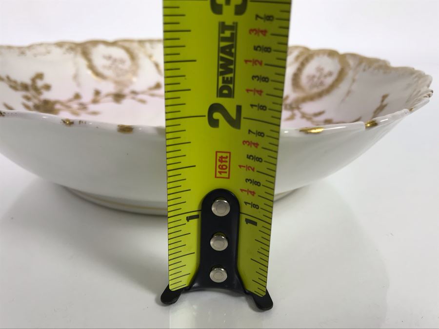 JUST ADDED - Vintage Limoges France Serving Bowl 8.5W X 2H (MOE) [Photo 14]