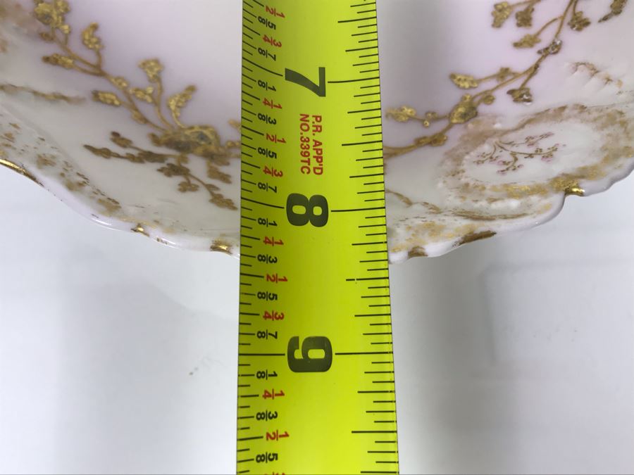 JUST ADDED - Vintage Limoges France Serving Bowl 8.5W X 2H (MOE) [Photo 13]