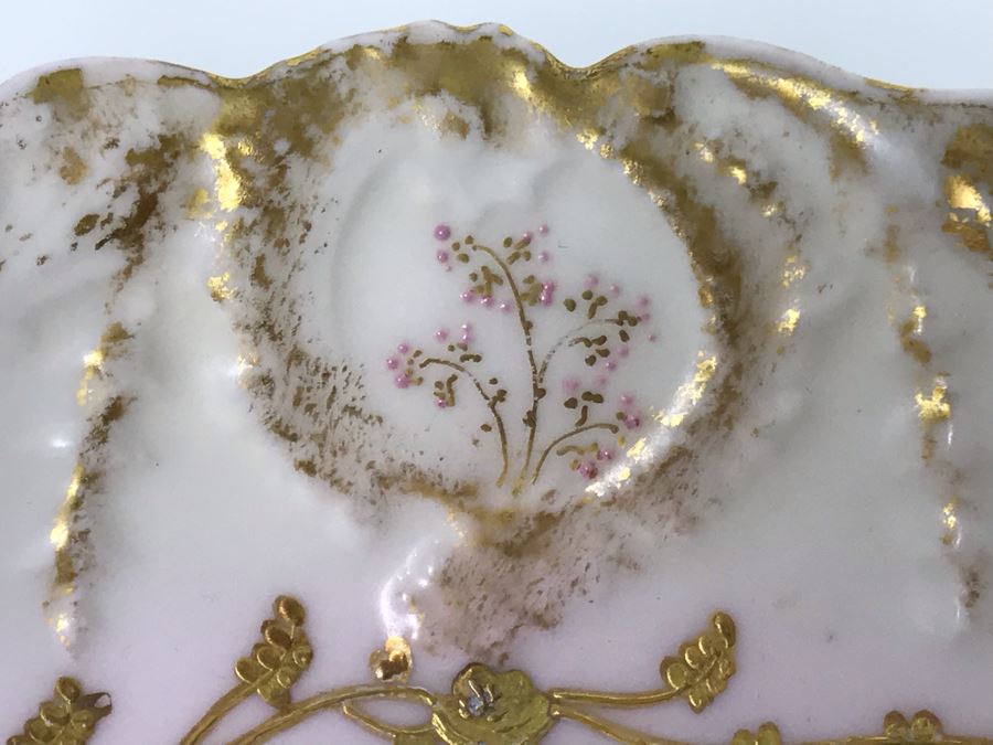 JUST ADDED - Vintage Limoges France Serving Bowl 8.5W X 2H (MOE) [Photo 7]