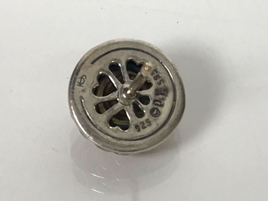 JUST ADDED - David Yurman 14K Gold / Sterling Silver Stud Earrings 4.5g (MOE) [Photo 8]