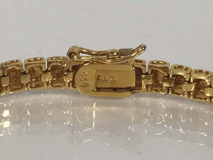 LAST MINUTE ADD - 24K Gold Over Sterling 7'L Bracelet 12g [Photo 5]