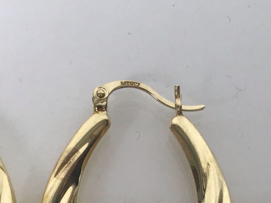 LAST MINUTE ADD - 14K Gold Earrings 3.2g [Photo 5]