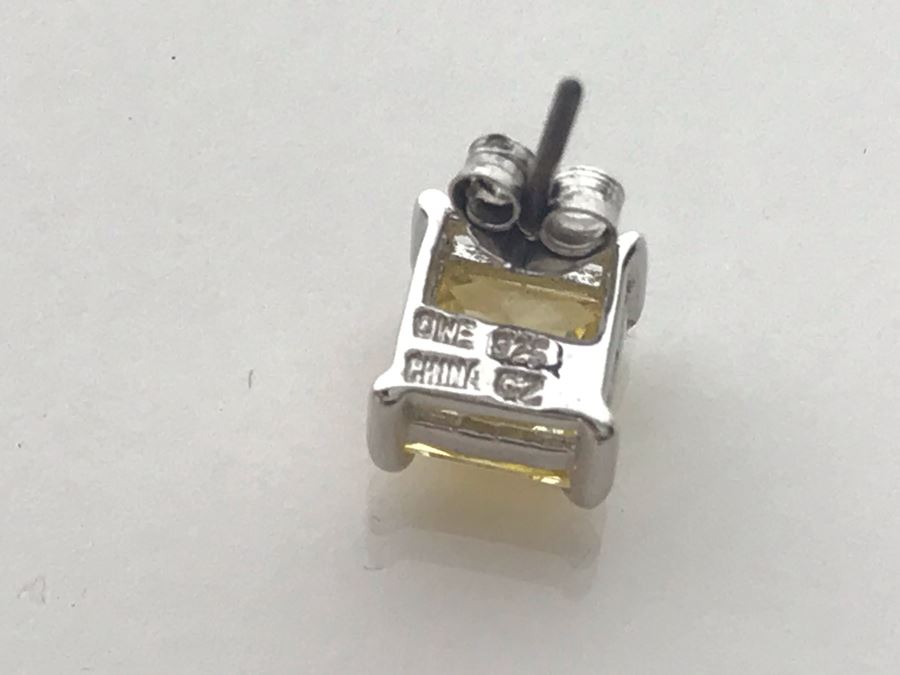 LAST MINUTE ADD - Sterling Silver CZ Earrings 3.1g [Photo 5]