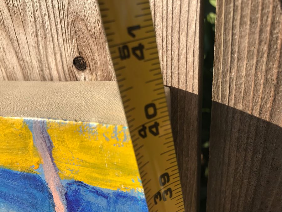 Original Jean Klafs Abstract Expressionist Painting On Canvas Titled 'The Mask' 40 X 34 [Photo 9]