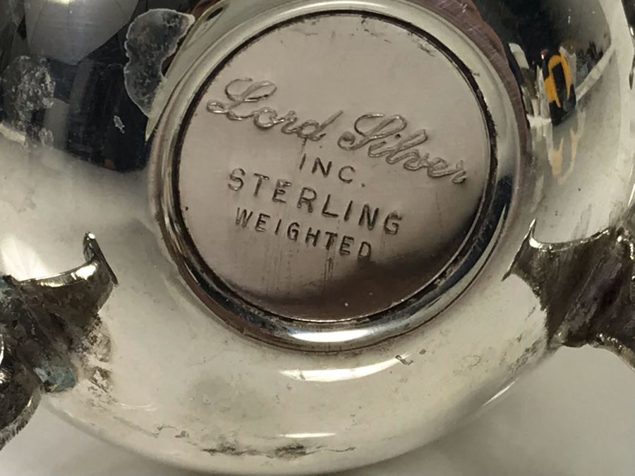 Set Of Four Sterling Silver Weighted Footed Salt Shakers By Lord Silver Inc 4.25H [Photo 4]