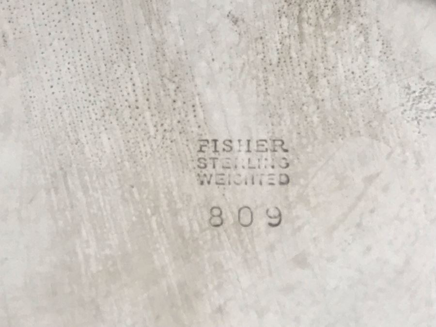 Set Of Three Sterling Silver Weighted Candle Holders By Fisher 4.5H [Photo 6]