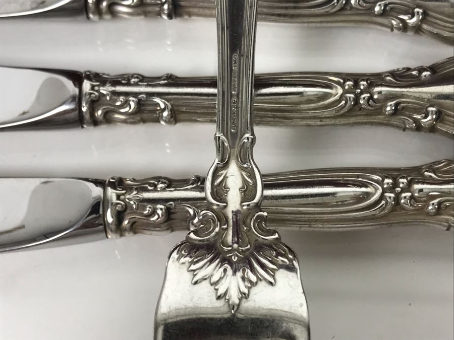 Sterling Silver Gorham Flatware Set With Sterling Serving Pieces In Wooden Silver Storage Chest (Sterling Weight: 1,851g, Silver Value: $1,462) (Total Replacement Retail Value: $8,451) - See Listing For Details [Photo 20]