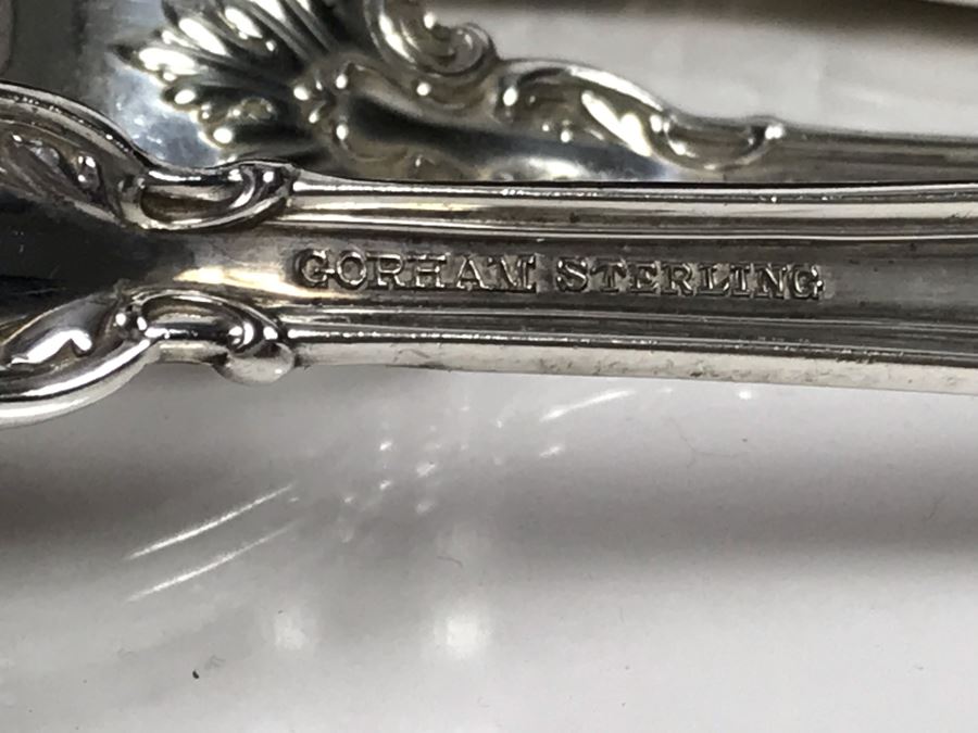 Sterling Silver Gorham Flatware Set With Sterling Serving Pieces In Wooden Silver Storage Chest (Sterling Weight: 1,851g, Silver Value: $1,462) (Total Replacement Retail Value: $8,451) - See Listing For Details [Photo 23]