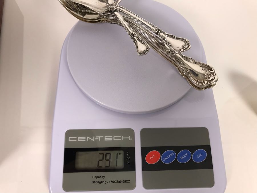 Sterling Silver Gorham Flatware Set With Sterling Serving Pieces In Wooden Silver Storage Chest (Sterling Weight: 1,851g, Silver Value: $1,462) (Total Replacement Retail Value: $8,451) - See Listing For Details [Photo 35]