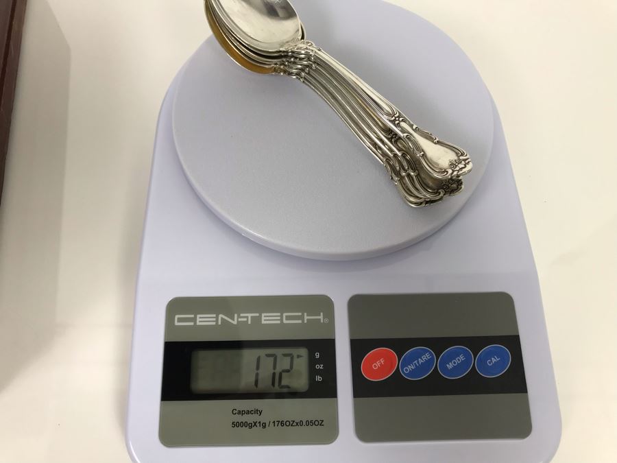 Sterling Silver Gorham Flatware Set With Sterling Serving Pieces In Wooden Silver Storage Chest (Sterling Weight: 1,851g, Silver Value: $1,462) (Total Replacement Retail Value: $8,451) - See Listing For Details [Photo 33]