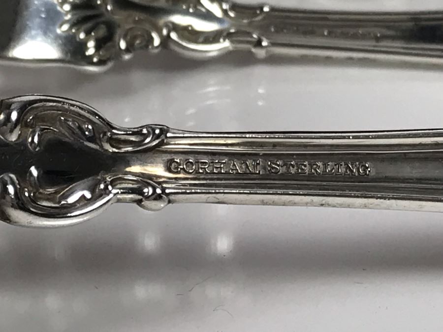 Sterling Silver Gorham Flatware Set With Sterling Serving Pieces In Wooden Silver Storage Chest (Sterling Weight: 1,851g, Silver Value: $1,462) (Total Replacement Retail Value: $8,451) - See Listing For Details [Photo 25]