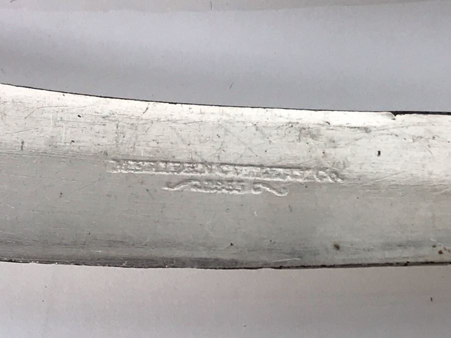 Set Of Eight Antique Sterling Silver And Mother Of Pearl Handled Knives [Photo 10]