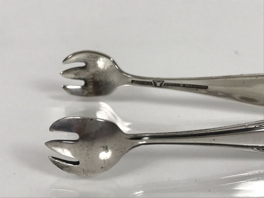 Vintage Sterling Silver Wallace Sugar Cube Tongs (Sterling Weight: 22g, Silver Value: $17) [Photo 5]