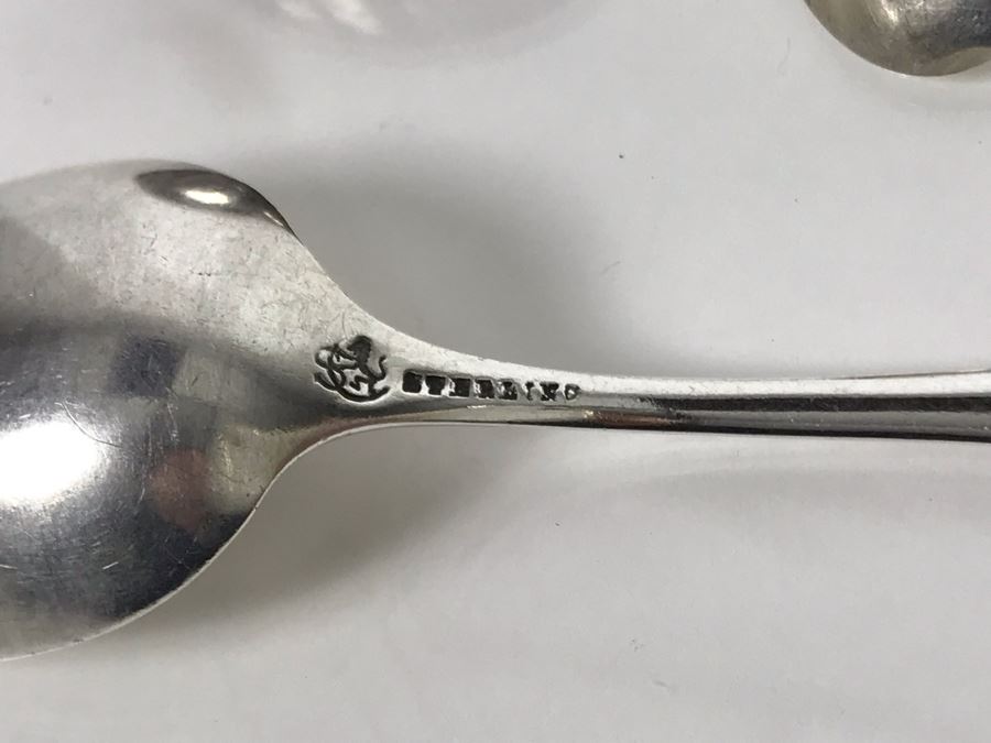 (6) Antique Vintage Sterling Silver Spoons (Sterling Weight 119g