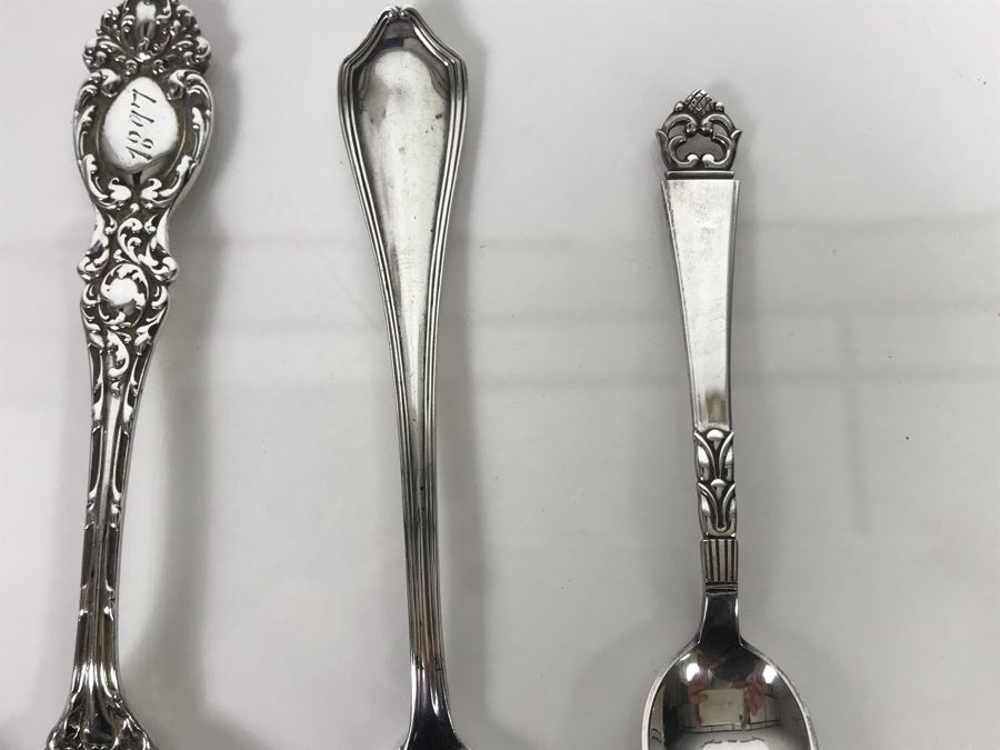 (6) Antique Vintage Sterling Silver Spoons (Sterling Weight: 119g, Silver Value: $94) [Photo 7]