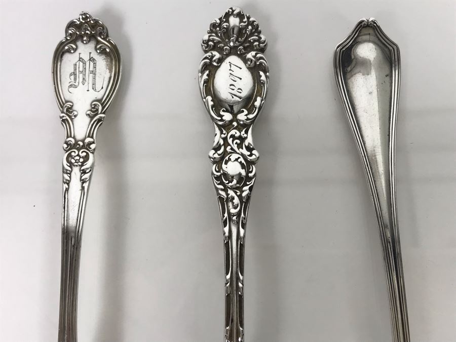 (6) Antique Vintage Sterling Silver Spoons (Sterling Weight: 119g, Silver Value: $94) [Photo 6]