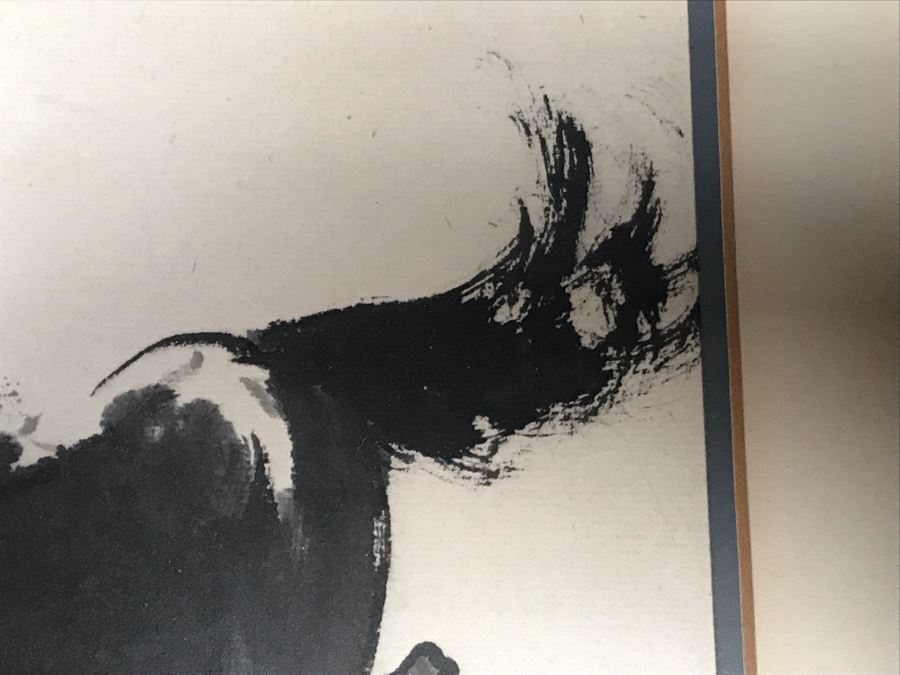 Framed Original Signed Chinese Ink Drawing Of Horse 9 X 12 (San Juan Capistrano Estate) [Photo 7]