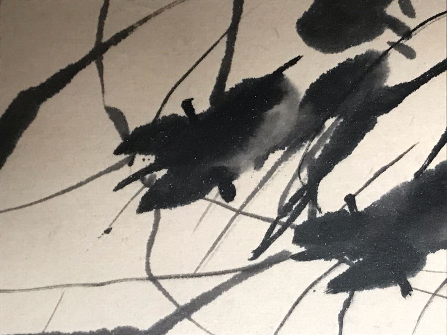 Framed Original Signed Chinese Ink Drawing Of Crawfish 10 X 8.5 (San Juan Capistrano Estate) [Photo 7]