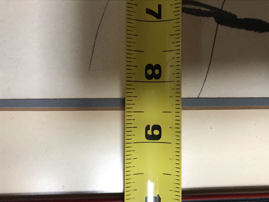 Framed Original Signed Chinese Ink Drawing Of Crawfish 10 X 8.5 (San Juan Capistrano Estate) [Photo 10]