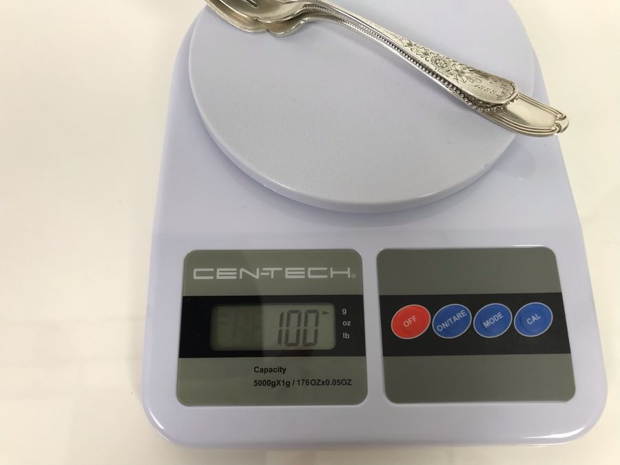 (2) Vintage Sterling Silver Forks And (1) Sterling Silver Knife (Sterling Weight: 100g, Silver Price: $79) [Photo 13]