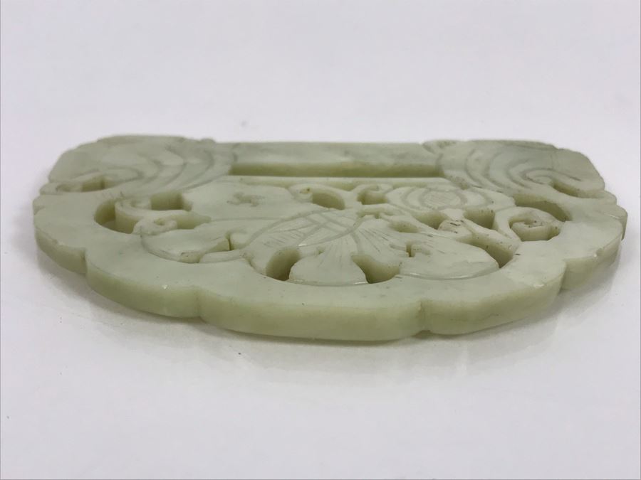 Vintage Carved Jade Jadeite Pendant From Former Miss Texas 4 X 2.75 [Photo 10]