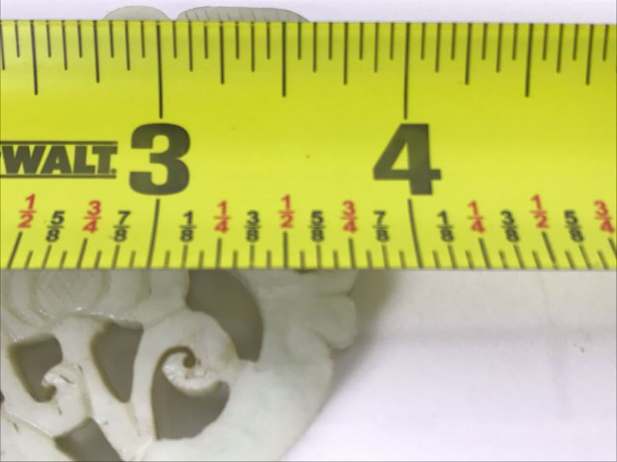 Vintage Carved Jade Jadeite Pendant From Former Miss Texas 4 X 2.75 [Photo 12]